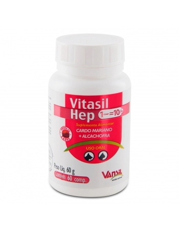 Vitasil Hep Suplemento Alimentar Pet 60g Vansil | MONTE REAL