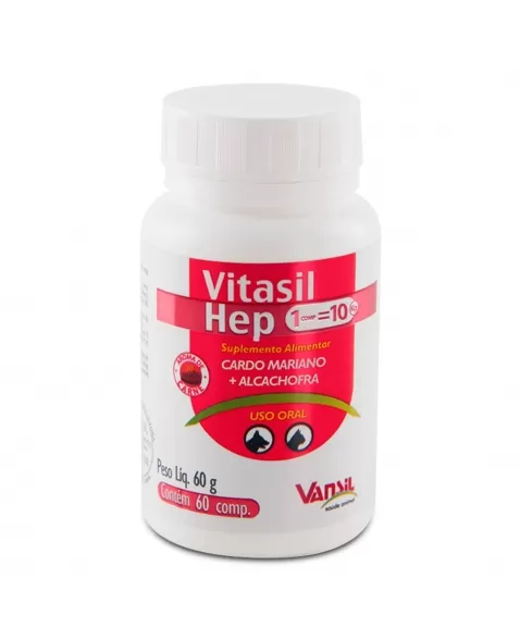 Vitasil Hep Suplemento Alimentar Pet 60g Vansil | MONTE REAL
