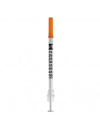 Seringa 0,5ml Estéril Para Insulina Com Agulha 6x0,25mm Fixa SR