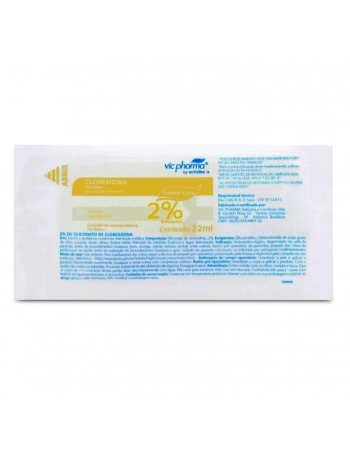 Escova de Assepsia Clorexidina 2% Antisséptico 22ml - Vic Pharma