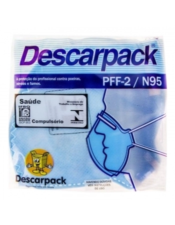 Máscara N95/PFF2 Sem Válvula Descarpack