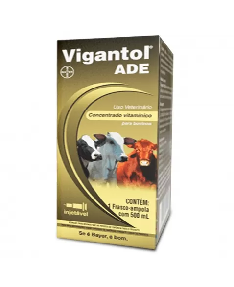 Vigantol ADE Suplemento Vitamínico Injetável 500ml Elanco