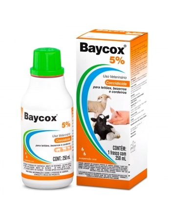 Baycox 5% Suspensão Oral Coccidicida 250ml Elanco