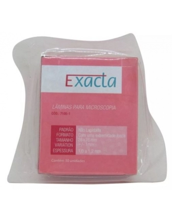 Lamina Sem Ponta Fosca 26x76x1mm com 50 unidades - Exacta