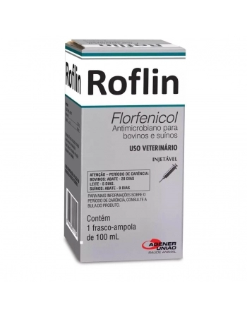 Roflin Antimicrobiano Injetável 100ml Agener