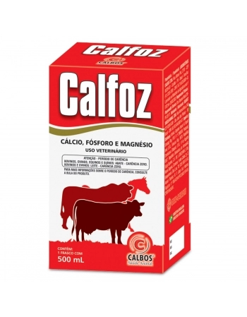 Calfoz 500ml Cálcio Fósforo e Magnésio Injetável com Equipo Calbos