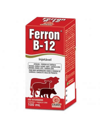 Ferron B12 100ml Vitamina B12 Injetável Calbos