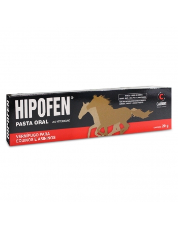 Hipofen Vermífugo Para Equinos em Pasta Oral 20g Calbos