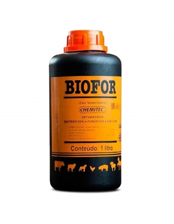 Biofor Desinfetante 1 Litro Bactericida e Fungicida Chemitec