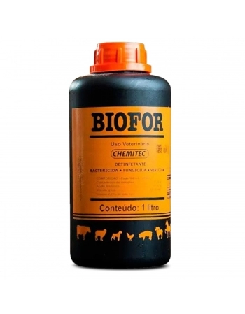 Biofor Desinfetante 1 Litro Bactericida e Fungicida Chemitec