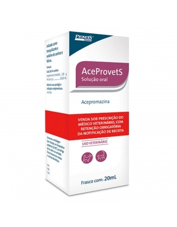 Validade 30/04/2024 - Aceprovets Tranquilizante e Calmante Para Cães E Gatos 20ml Provets Simões