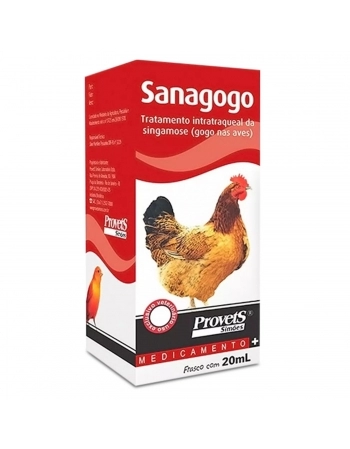 Sanagogo 20ml Tratamento Intratraqueal de Singamose para Aves Provets Simões