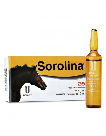 Sorolina Injetável 10ml Estimulante Cardiovascular com 2 Ampolas UCBVET