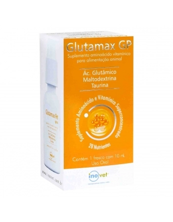 Glutamax GP Suplemento de Aminoácido em Gotas para Animais 10ml Inovet