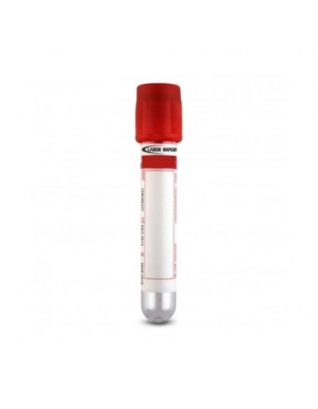 TUBO COLETA VIDRO 4ML T/VERMELHA C/100UN