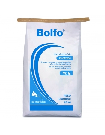 Bolfo Pó Inseticida 20Kg Anti Pulgas Moscas e Piolhos Elanco