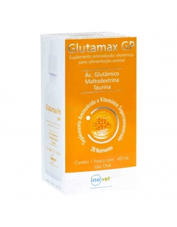 Glutamax GP Suplemento de Aminoácido em Gotas para Animais 40ml Inovet