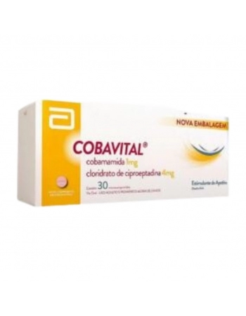 Cobavital Cobamamida 1mg com 30 Comprimidos Abbott