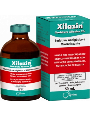 Xilazin Sedativo Injetável 50ml Xilazina 2% - Syntec