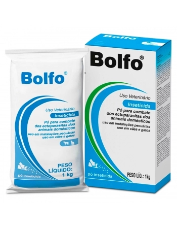 Bolfo Pó Inseticida 1kg Anti Pulgas Moscas e Piolhos Elanco