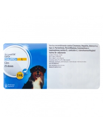 Vacina Recombitek C6/Cv (V8) 25 doses