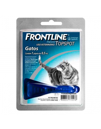 Frontline Topspot Antiparasitário para Gato 0,5ml Boehringer