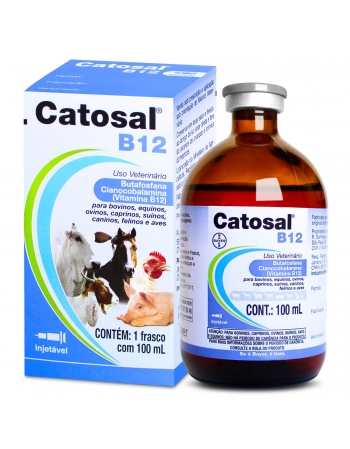 Catosal B12 Injetável 100ml Fósforo Orgânico Suplemento Vitamínico Elanco