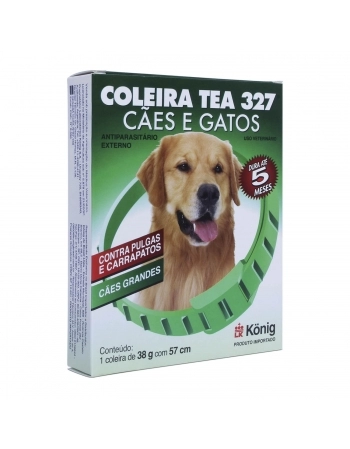 Coleira Antipulgas para Cães Grandes Tea 327 38g 57cm Konig