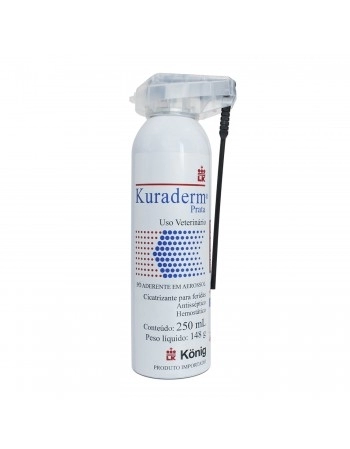 Kuraderm Cicatrizante Fisiológico e Desinfetante Aerossol 250ml Konig