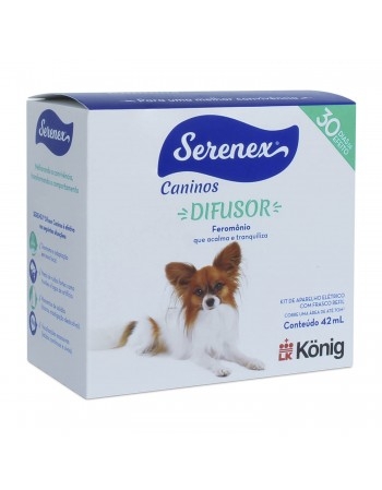 Valiade:01/12/2023-Serenex Difusor Canino Comportamental para Cães Konig