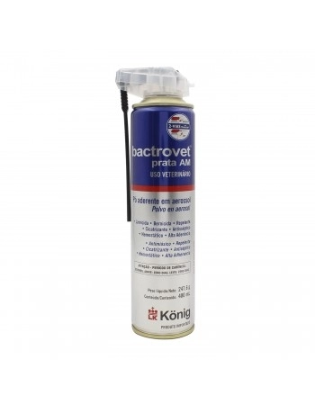 Validade 01/07/2024 Bactrovet Prata Dual Tap Larvicida Spray Aerossol 400ml Konig