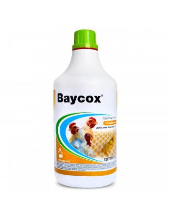 Validade: 30/11/2023 - Baycox 2,5% Solução Oral Coccidicida para Aves 1 Litro Elanco