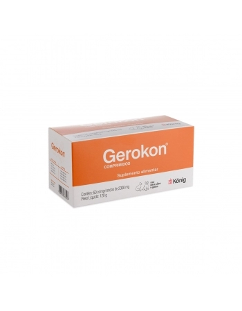 Validade 18/07/2024 Suplemento Gerokon 60 Comprimidos 2000mg Konig