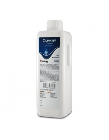 Clorexsyn Shampoo Antisséptico e Desinfetante 1LT