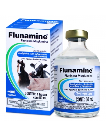Validade: 30/11/2023 - Flunamine Anti-Inflamatório e Analgésico Injetável 50ml Elanco