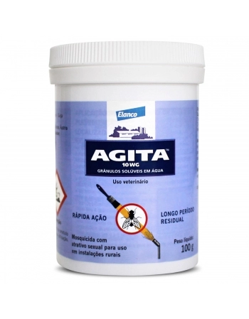 Validade:31/12/2023-Agita 10WG Mosquicida Atrativo para Instalações Rurais com 100g Elanco