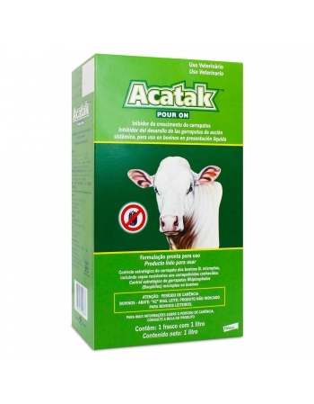 Acatak Pour On Carrapaticida Frasco com 1 Litro Elanco