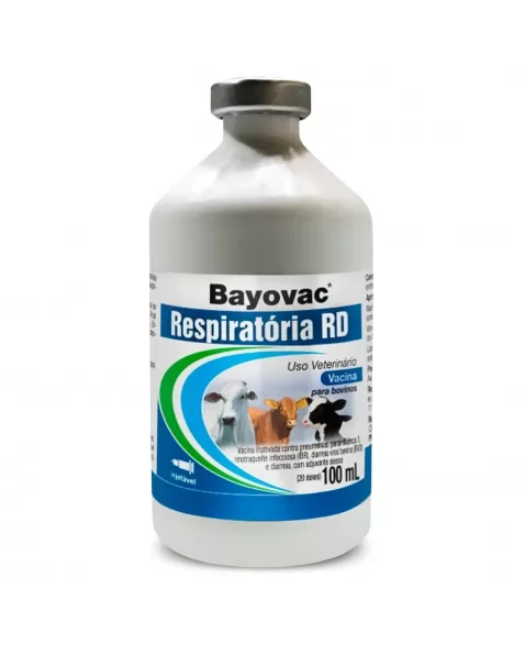 Bayovac Respiratória RD Vacina Para Bovinos Injetável 100ml Elanco