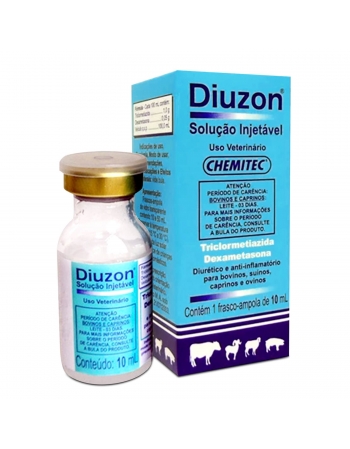 Diuzon Injetável Diurético e Anti-Inflamatório 10ml Chemitec