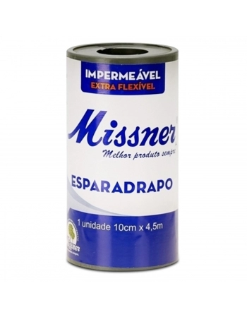 Esparadrapo Impermeável 100% Algodão 10cm x 4,5m - Missner