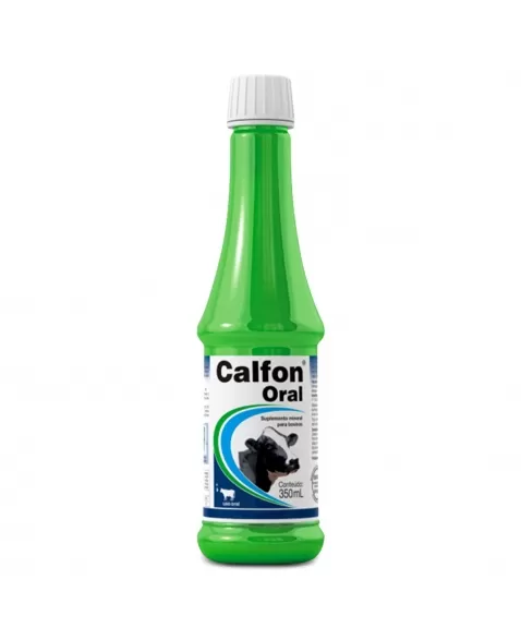 Calfon Oral Suplemento Mineral Cálcio Para Bovinos 350ml Elanco