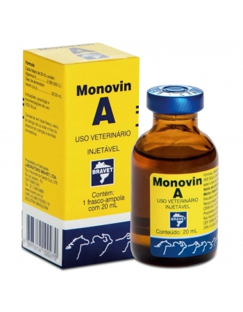 Monovin A 20ml Vitamina A Injetável Bravet