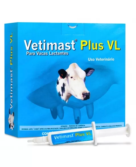 Vetimast Plus VL Vaca Lactante Antibiótico Intramamário 10g Elanco