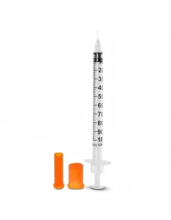 Seringa 1ml Estéril para Insulina com Agulha Fixa Solidor