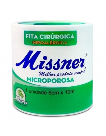 Fita Cirúrgica Microporosa Hipoalérgica 5cm x 10m - Missner