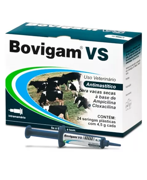 Bovigam VS Antibiótico Antimastítico Vaca Seca Seringa 4,5g Elanco