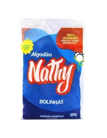 Algodão Hidrófilo Bolinhas 100g Nathy