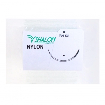 Fio de Sutura Nylon 3-0 sem Agulha 1,5m Shalon