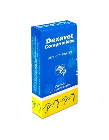 Validade 04/07/2024 Dexavet Anti-inflamatório E Antialérgico com 20 Comprimidos Bravet