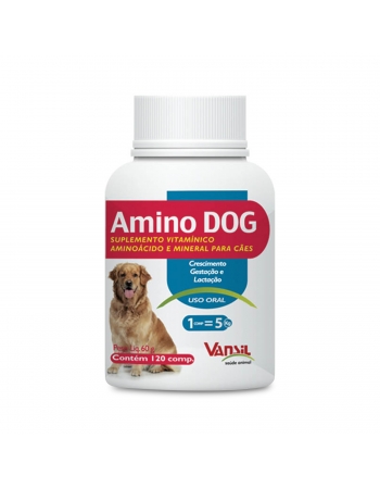 Suplemento Vitamínico Aminodog 60g com 120 Comprimidos Vansil